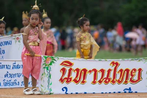 Giornata dello sport sfilata in Thailandia — Foto Stock