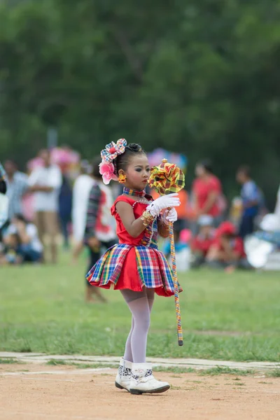 Desfile do dia do esporte na Tailândia — Fotografia de Stock