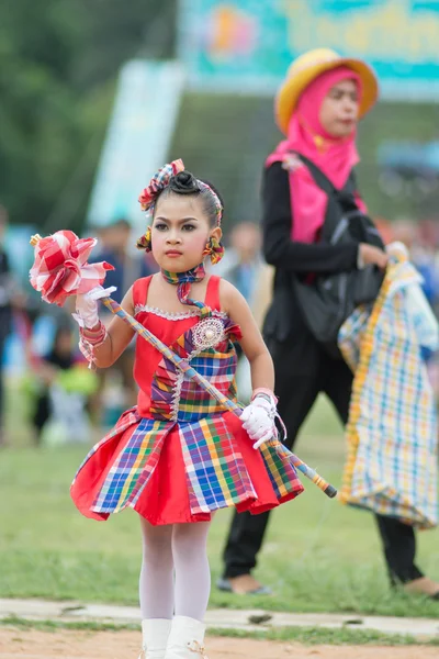 Sport dag parade in Thailand — Stockfoto