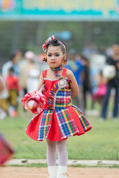 Sport dag parade in Thailand — Stockfoto