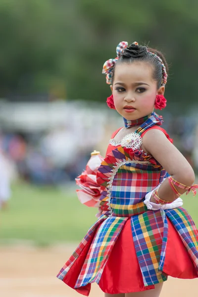 Desfile do dia do esporte na Tailândia — Fotografia de Stock