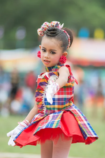 Desfile do dia do esporte na Tailândia — Fotografia de Stock