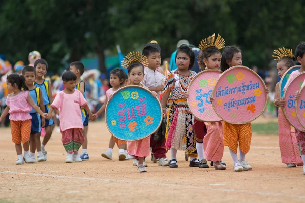 Giornata dello sport sfilata in Thailandia — Foto Stock