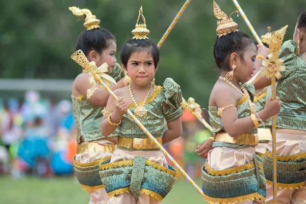 Desfile del día del deporte en Tailandia — Foto de Stock