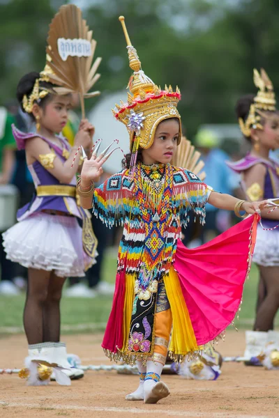 Sport dag parade in Thailand — Stockfoto