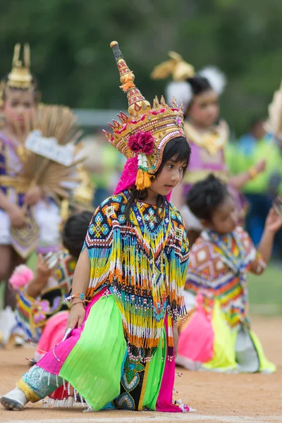 Parade zum Tag des Sports in Thailand — Stockfoto