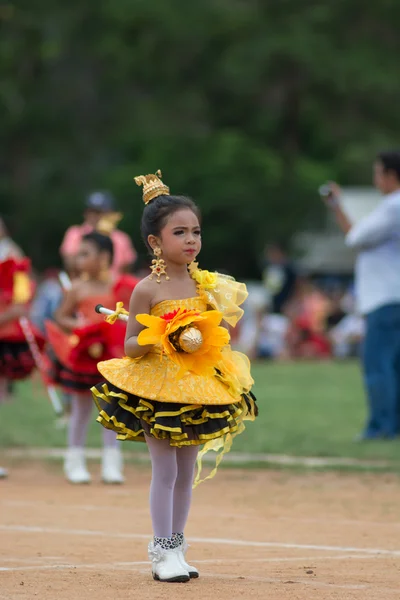 Parade zum Tag des Sports in Thailand — Stockfoto