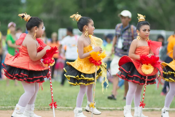 Sport dag parade in Thailand — Stockfoto