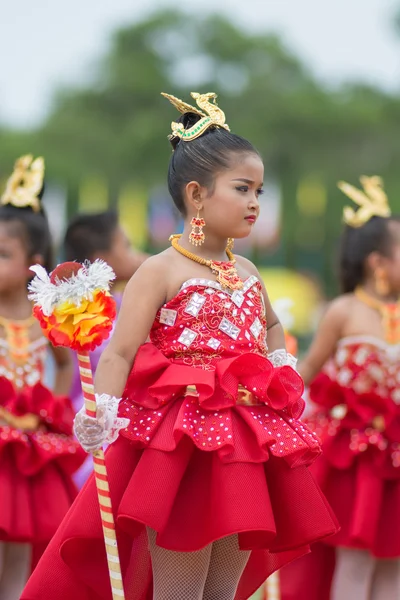 Sport dag parade in Thailand — Stockfoto