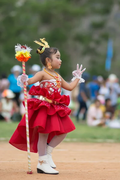 Desfile del día del deporte en Tailandia — Foto de Stock