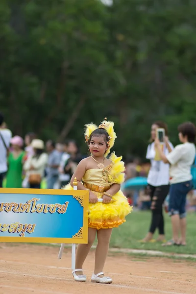 Sport dag parade in Thailand — Stockfoto