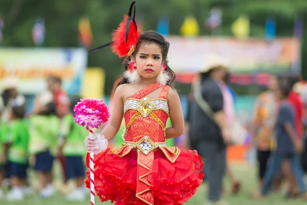 Desfile del día del deporte en Tailandia — Foto de Stock