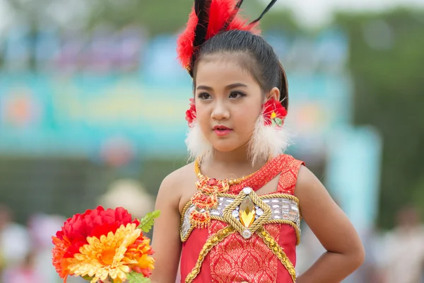 Sport dag parade in Thailand — Stockfoto