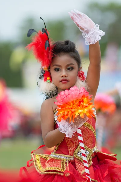 Sport dag parade in Thailand — Stockfoto