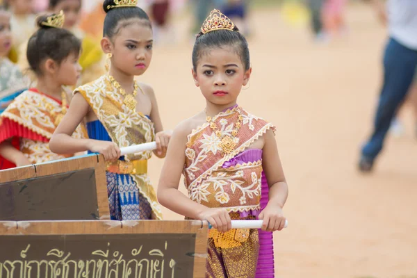 Parade zum Tag des Sports in Thailand — Stockfoto