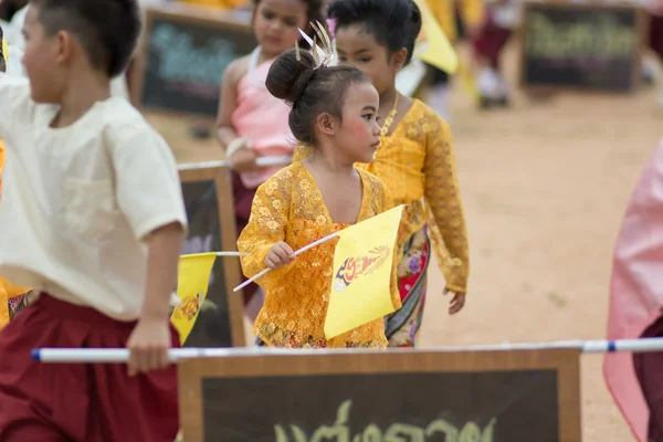 Desfile del día del deporte en Tailandia — Foto de Stock