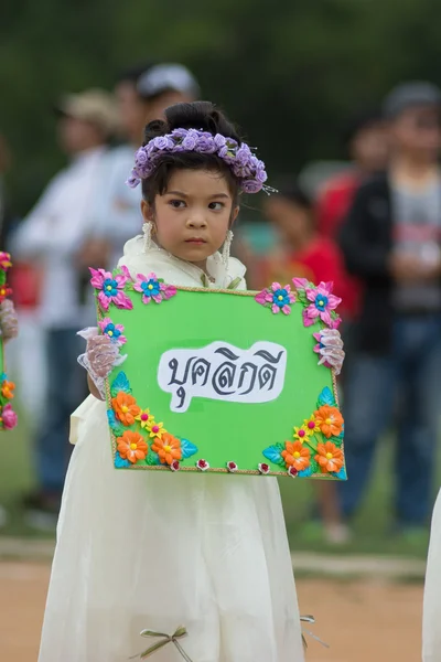 Desfile del día del deporte en Tailandia — Foto de Stock