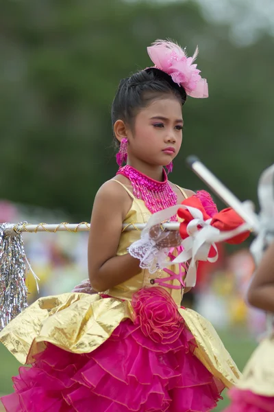 Desfile do dia do esporte na Tailândia — Fotografia de Stock