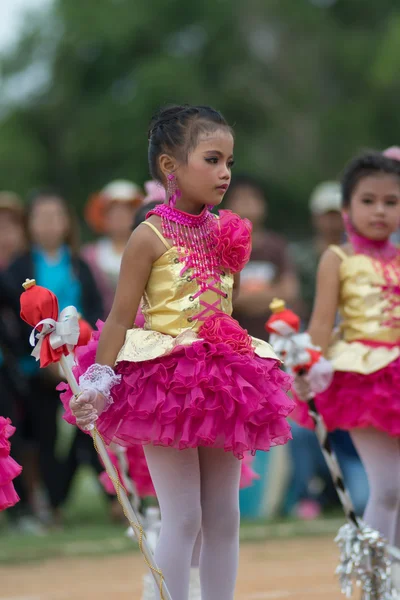 Desfile do dia do esporte na Tailândia — Fotografia de Stock