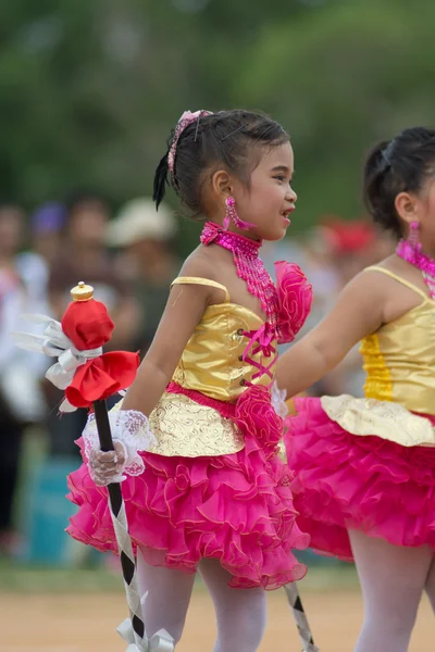 Parade zum Tag des Sports in Thailand — Stockfoto