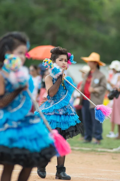 Sport dag parade in Thailand — Stockfoto