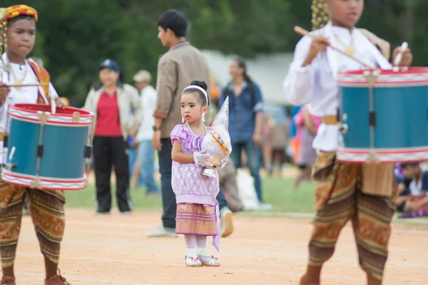 Desfile do dia do esporte na Tailândia — Fotografia de Stock