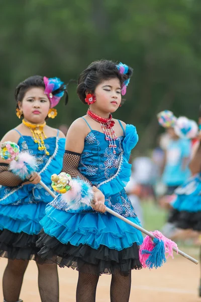 Sport dag parade in Thailand — Stockfoto