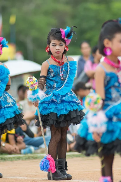 Parade zum Tag des Sports in Thailand — Stockfoto