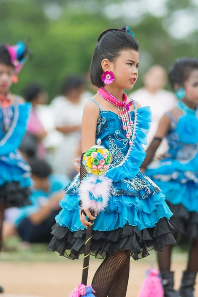 Desfile do dia do esporte na Tailândia — Fotografia de Stock