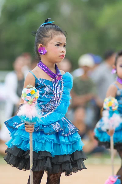 Desfile do dia do esporte na Tailândia — Fotografia de Stock