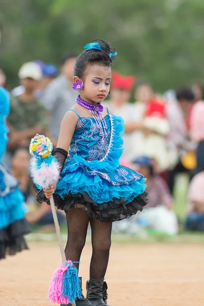 Desfile do dia do esporte na Tailândia — Fotografia de Stock