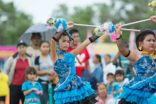 Sport dag parade in Thailand — Stockfoto