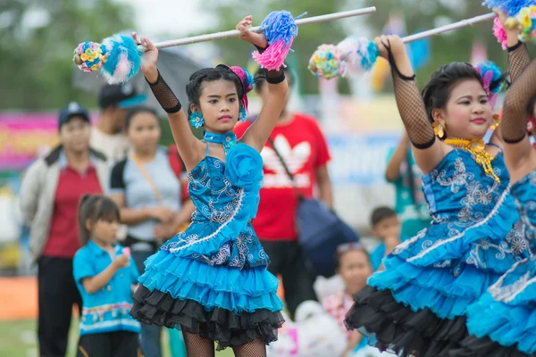 Sport dag parade in Thailand — Stockfoto