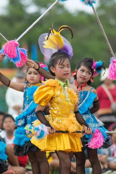 Sport dag parade in Thailand — Stockfoto