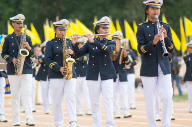 Spor günü yürüyüşü Tayland