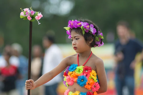 Desfile do dia do esporte na Tailândia — Fotografia de Stock