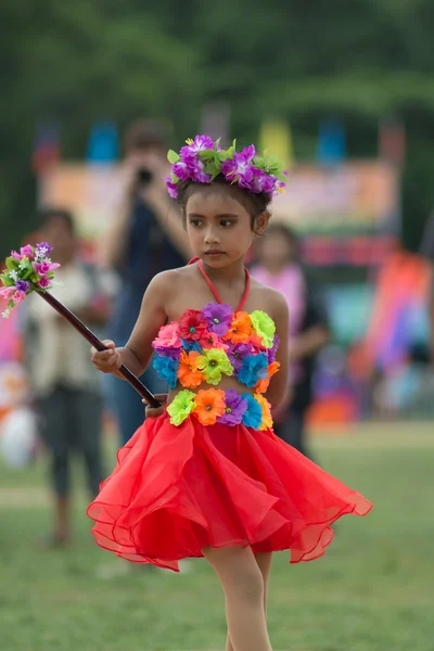 Sport dag parade in Thailand — Stockfoto