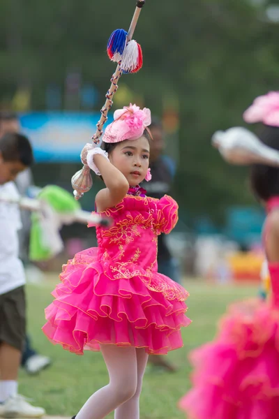 Sport dag parade in Thailand — Stockfoto