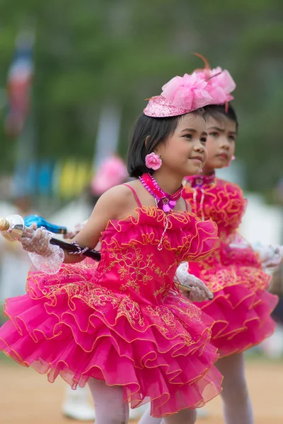 Sport dag parade in Thailand — Stockfoto