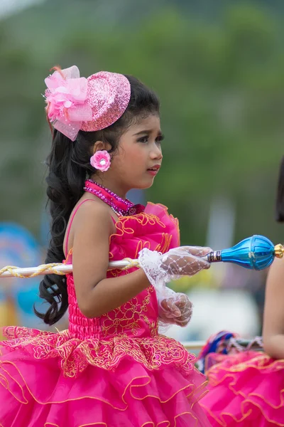 Parade zum Tag des Sports in Thailand — Stockfoto