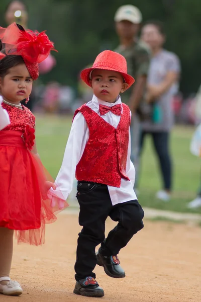 Desfile do dia do esporte na Tailândia — Fotografia de Stock