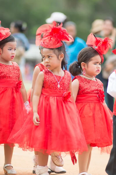 Sport dag parade in Thailand — Stockfoto