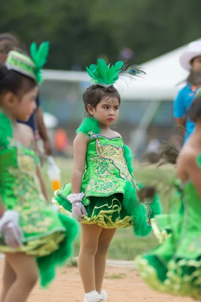 Desfile do dia do esporte na Tailândia — Fotografia de Stock