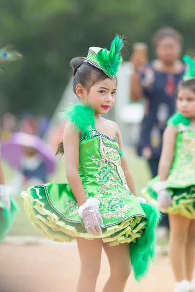 Parada dzień sportu w Tajlandii — Zdjęcie stockowe