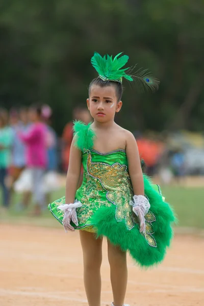 Desfile do dia do esporte na Tailândia — Fotografia de Stock