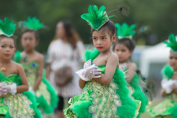 Desfile do dia do esporte na Tailândia — Fotografia de Stock