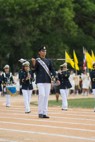 Desfile do dia do esporte na Tailândia — Fotografia de Stock