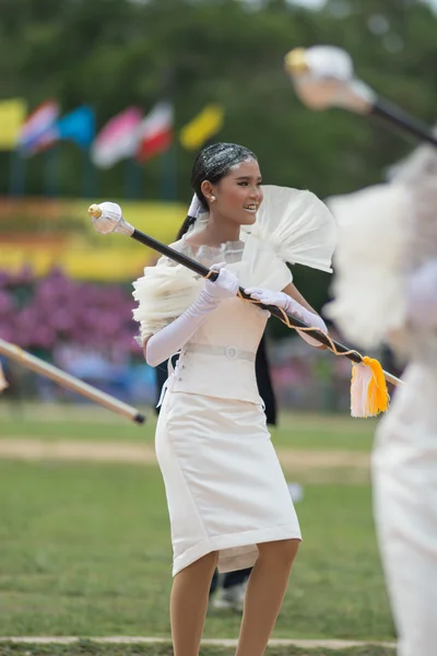 Sport dag parade i Thailand - Stock-foto