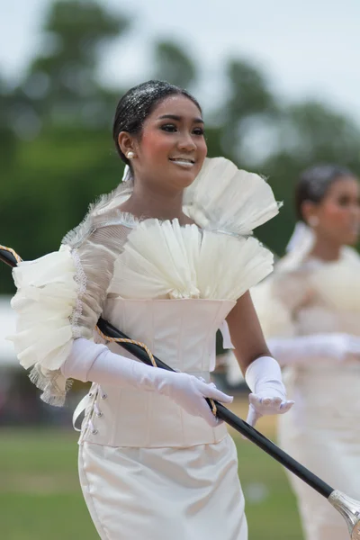 Sport dag parade in Thailand — Stockfoto