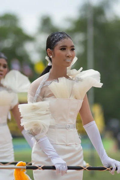 Sport dag parade in Thailand — Stockfoto